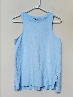 The North Face Light Blue Sleeveless Tank Top. Size Small